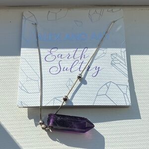 Alex and Ani Amethyst-Toned Pendant Necklace